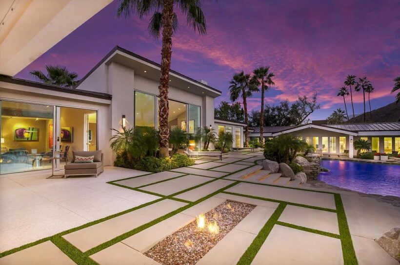 Listed at 8,450,000, This Home in Palm Springs is Extremely Private