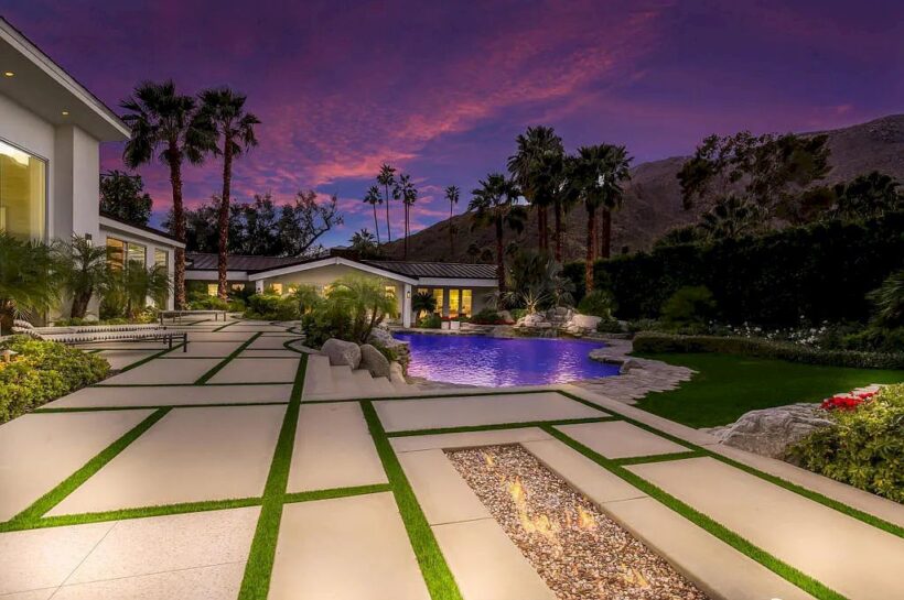 Listed at 8,450,000, This Home in Palm Springs is Extremely Private