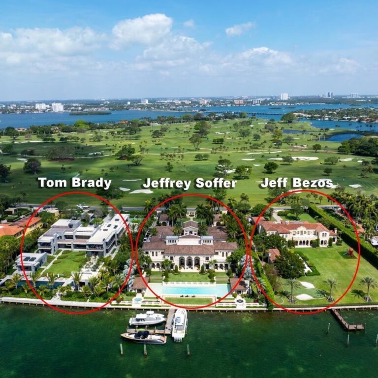 Jeff Bezos’ $90 Million Waterfront Mansion in Indian Creek Island, Florida